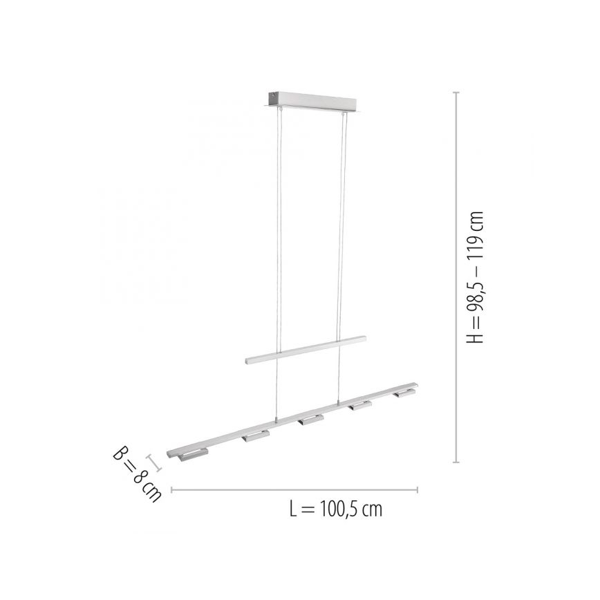 Paul Neuhaus 2446-55 - LED-Kronleuchter dimmbar an Schnur INIGO 5xLED/4W/230V