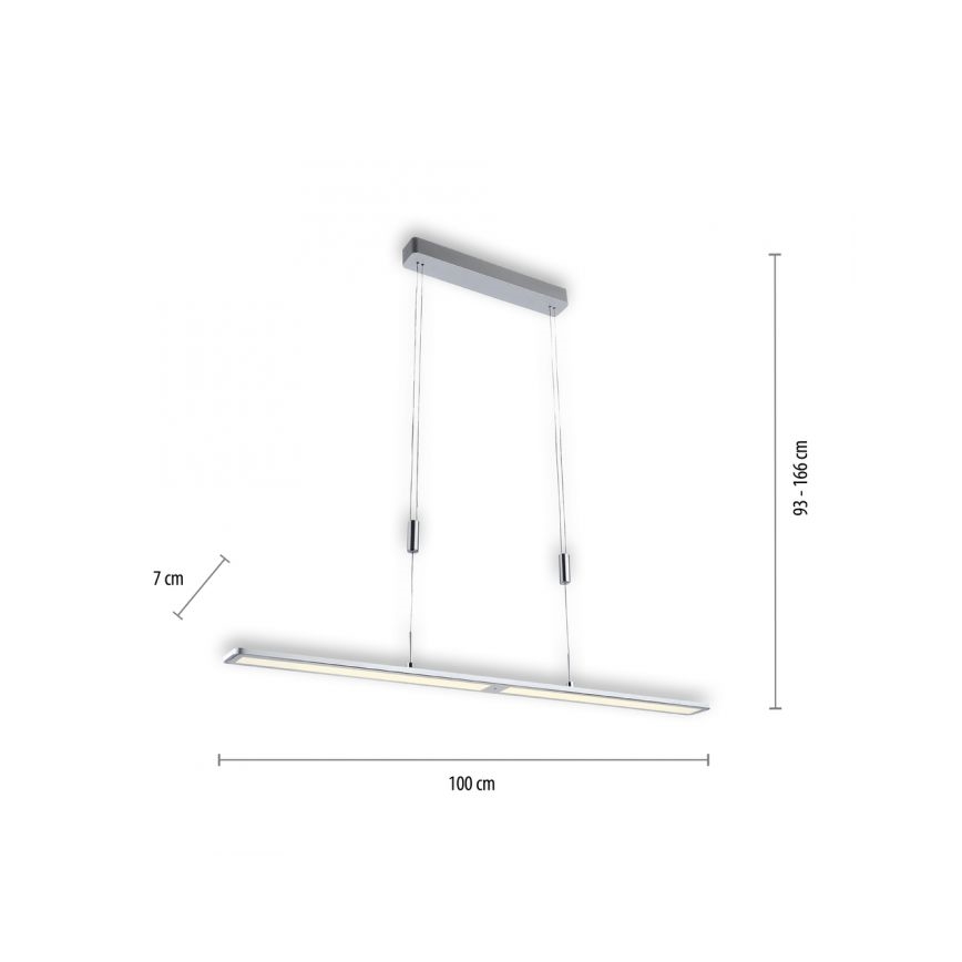 Paul Neuhaus 2565-95 - Dimmbarer LED-Kronleuchter an Schnur mit Sensor NIKA LED/35W/230V