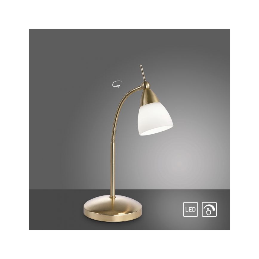 Paul Neuhaus 4001-60 - Dimmbare LED-Tischleuchte mit Touch-Funktion PINO 1xG9/3W/230V golden