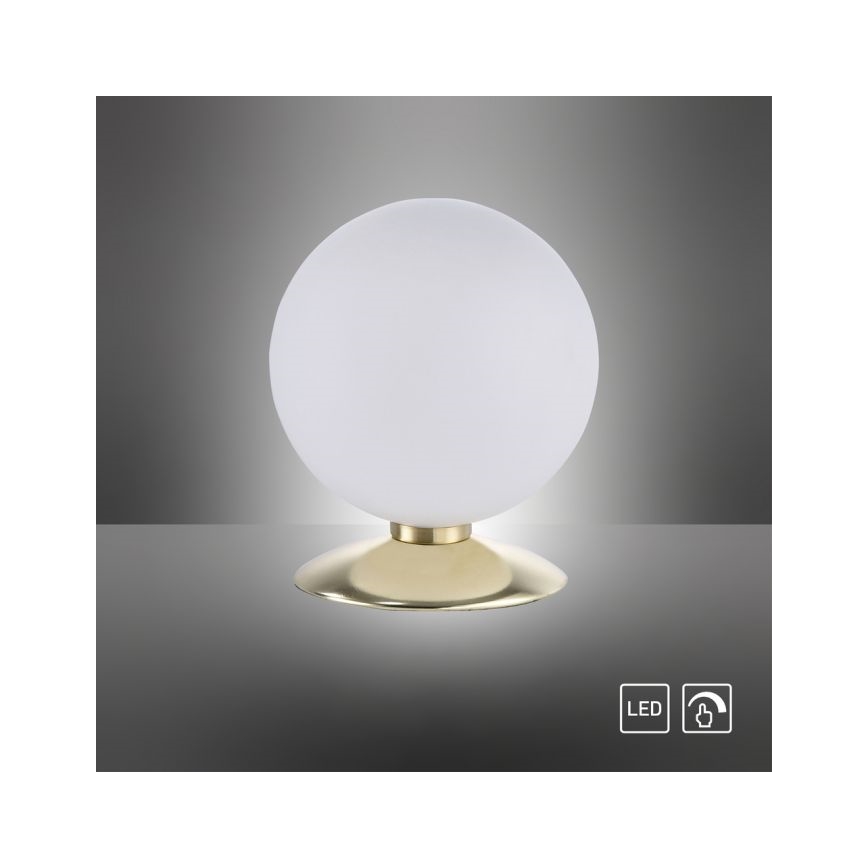 Paul Neuhaus 4013-60 - Dimmbare LED-Tischleuchte mit Touch-Funktion BUBBA 1xG9/3W/230V golden