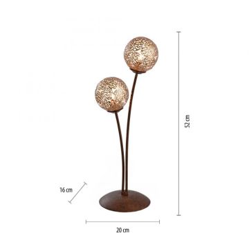 Paul Neuhaus 4032-48 - Tischlampe GRETA 2xG9/40W/230V