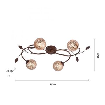 Paul Neuhaus 6395-48 - Kronleuchter GRETA 4xG9/40W/230V