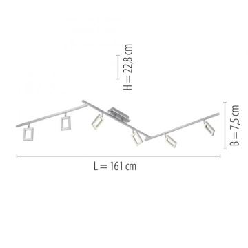 Paul Neuhaus 6965-55 - LED-Strahler dimmbar INIGO 6xLED/4W/230V