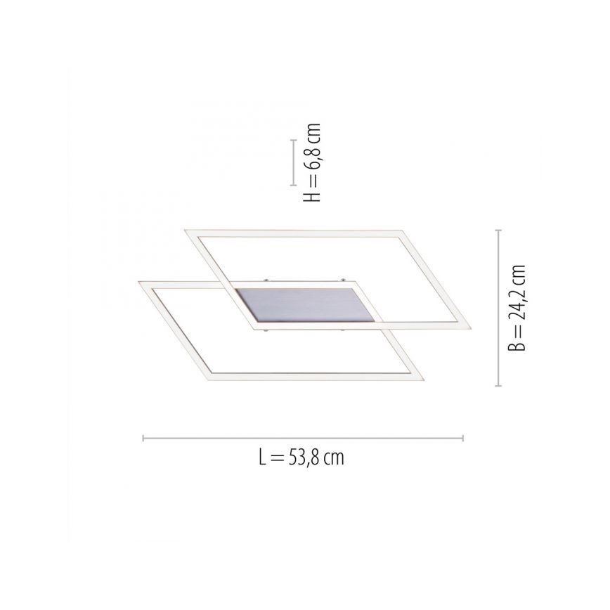 Paul Neuhaus 8192-55 - LED-Dimmbare Anbauleuchte INIGO 2xLED/12W/230V