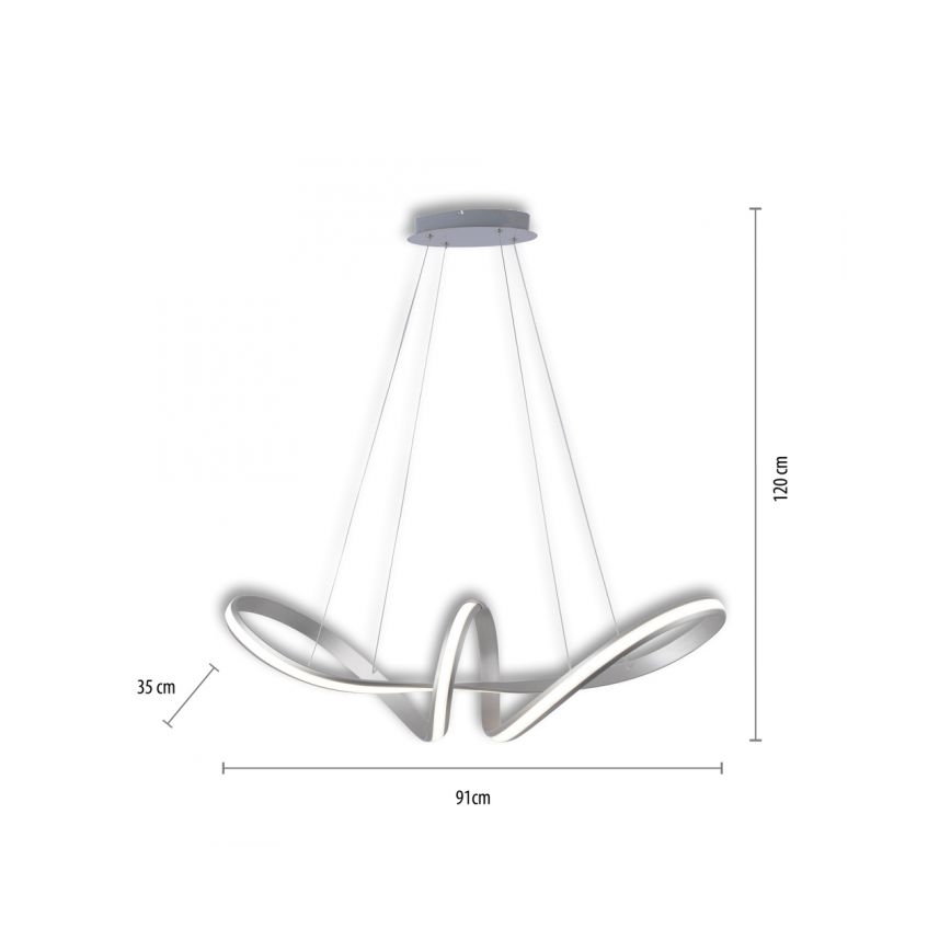 Paul Neuhaus 8292-55 - Dimmbare LED-Hängeleuchte an Schnur MELINDA 1xLED/38W/230V