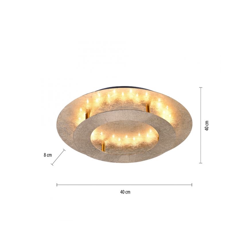 Paul Neuhaus 9620-12 - LED-Deckenleuchte NEVIS LED/18W/230V gold