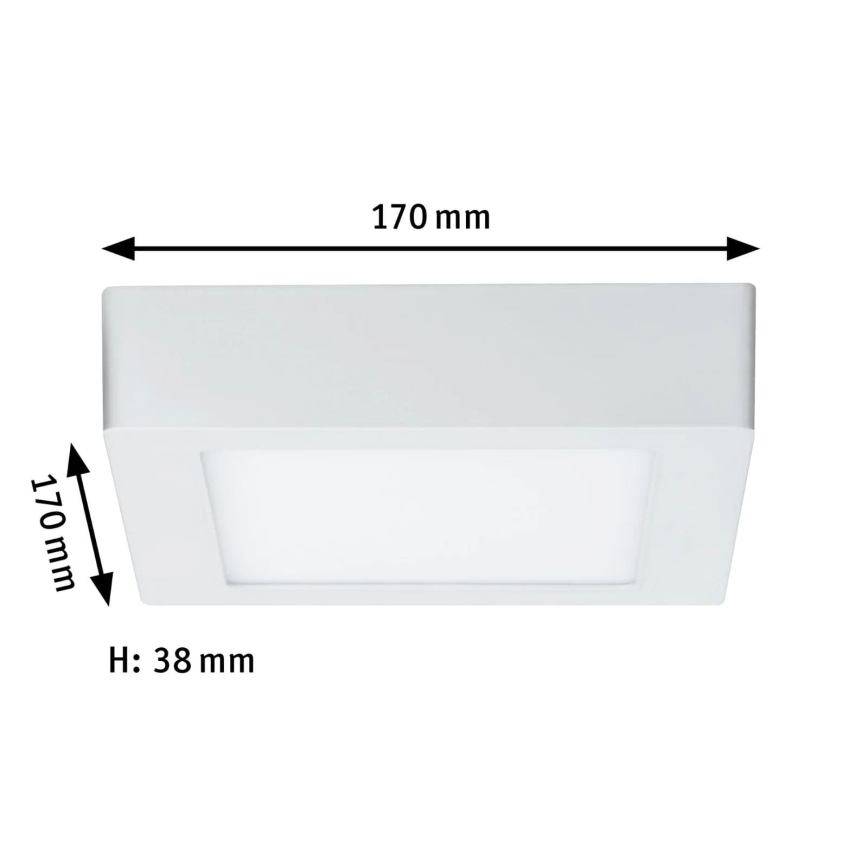 Paulmann 70644 - LED/11W Deckenleuchte LUNAR 230V 17x17 cm weiß