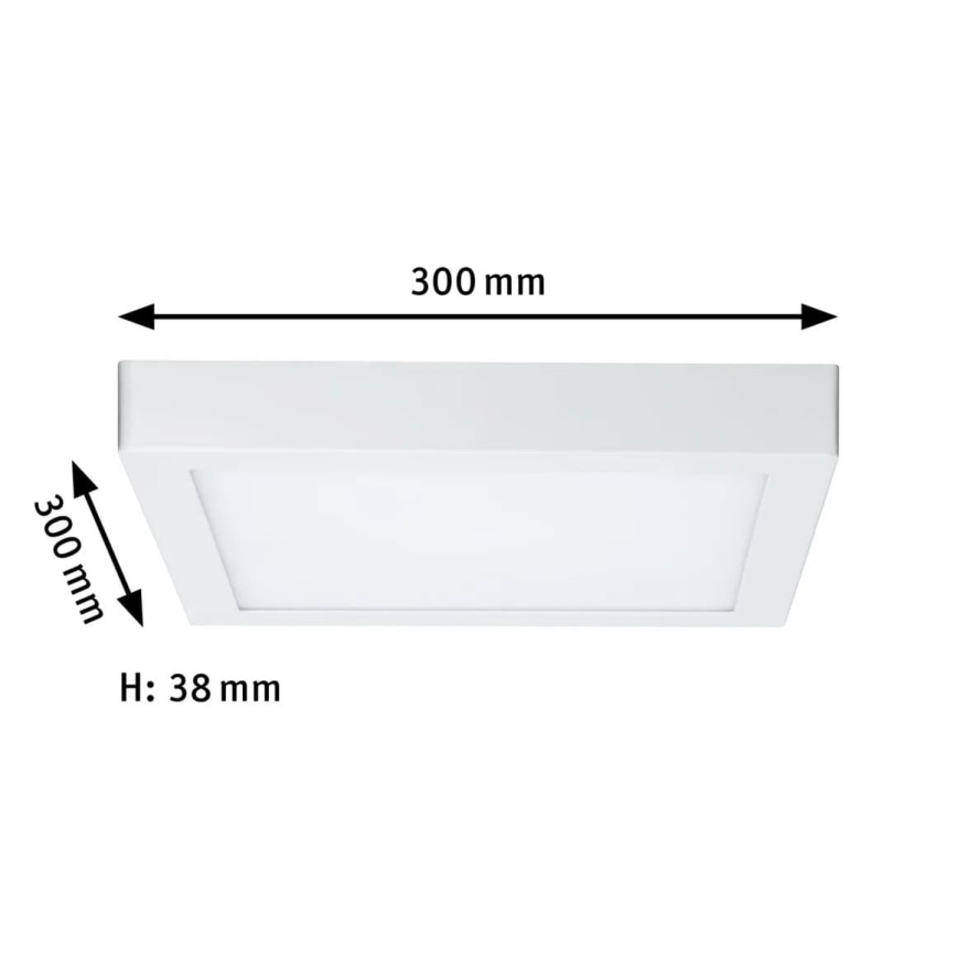 Paulmann 70646 - LED/16W Deckenleuchte LUNAR 230V 30x30 cm weiß