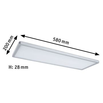 Paulmann 71020 - LED/20W Dimmbares RGBW-Panel ATRIA 230V + Fernbedienung