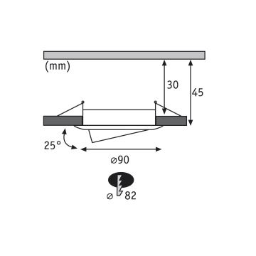 Paulmann 92817 - SET 3xLED/7W IP23 Dimmbare Einbauleuchte für Badezimmer COIN 230V