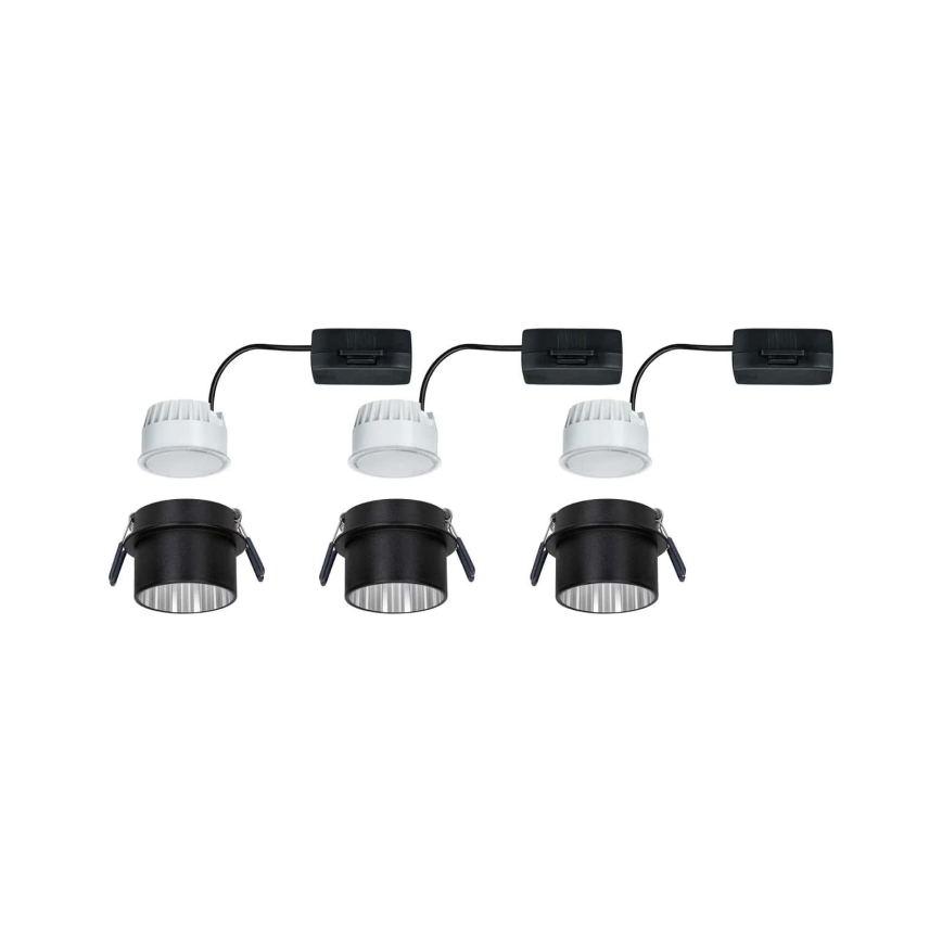 Paulmann 93383 - SET 3xLED/6W IP44 Dimmbare Einbauleuchte für Badezimmer GIL 230V