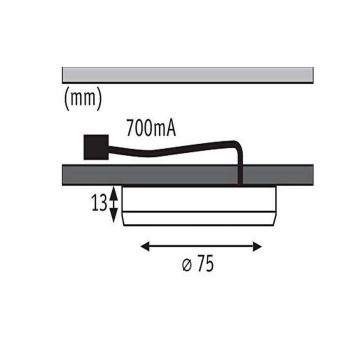 Paulmann 93564 - SET 3x LED/4,5W Möbelbeleuchtung FURNITURE 230V