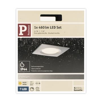 Paulmann 93611 - LED-GU10/7W IP44 Dimmbare Badezimmer-Einbauleuchte NOVA 230V