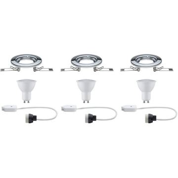 Paulmann 93853 - SET 3xLED-GU10/4,5W Einbaubeleuchtung STARR 230V