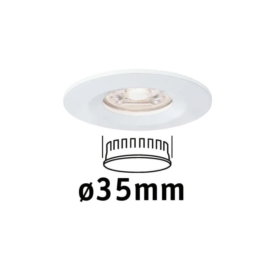 Paulmann 94298 - LED/4W IP44 Einbauleuchte für Badezimmer COIN 230V