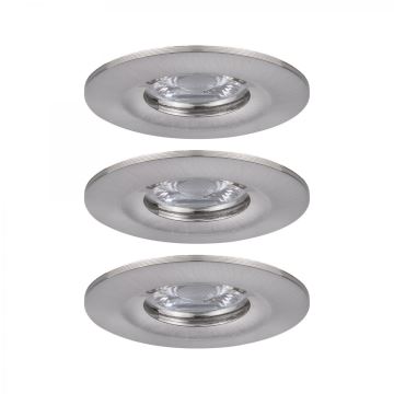 Paulmann 94301 - SET 3x LED/4W IP44 Badezimmer-Einbauleuchte NOVA 230V