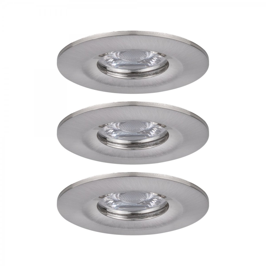 Paulmann 94301 - SET 3x LED/4W IP44 Badezimmer-Einbauleuchte NOVA 230V