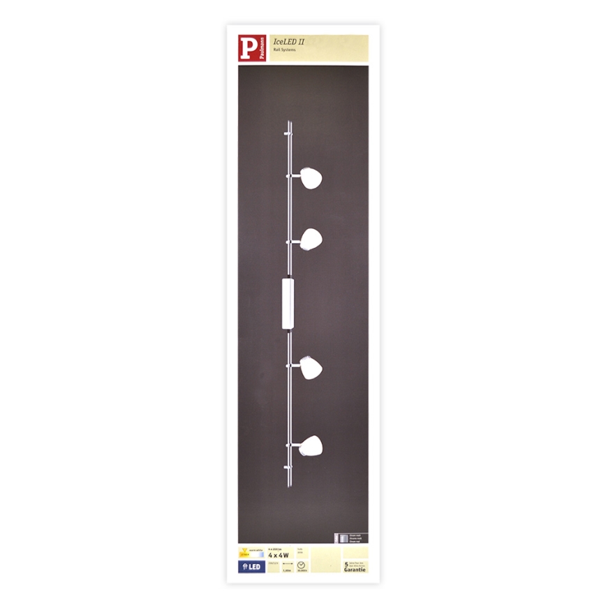 Paulmann 95196 - 4xLED/4W Spotleuchte ICE 230V