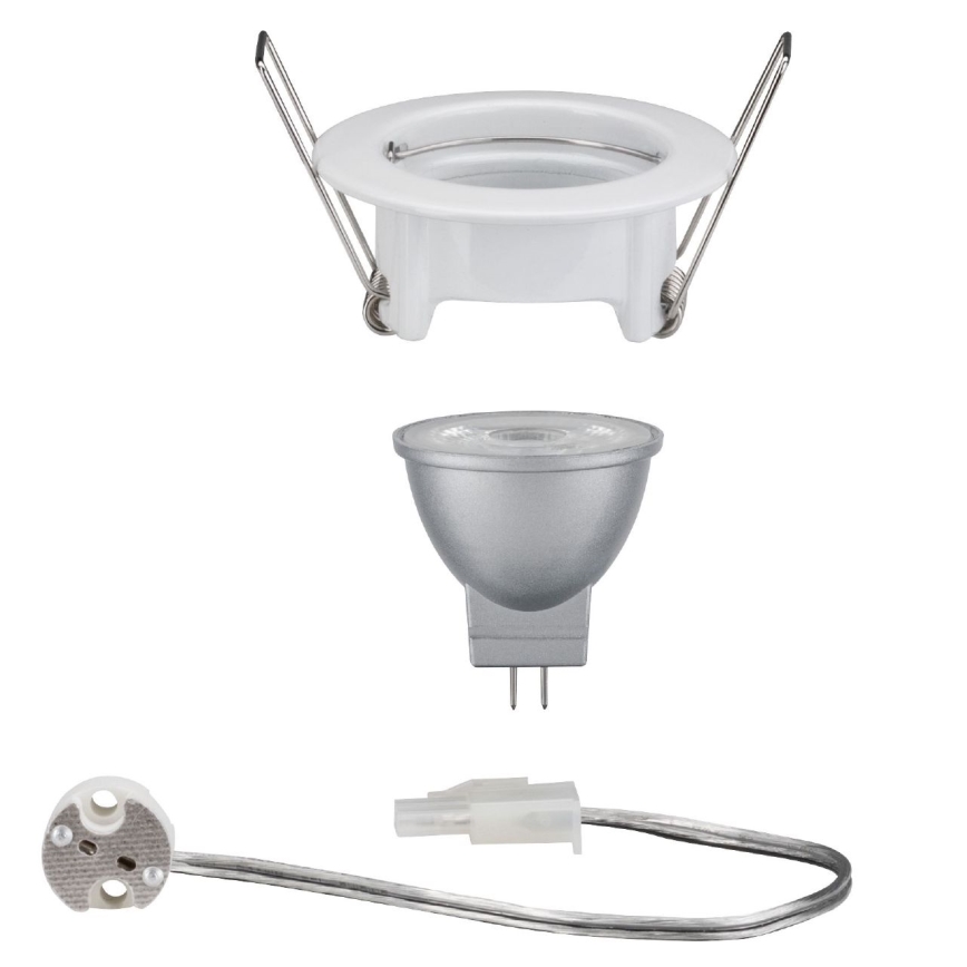 Paulmann 95368 - LED-GU4/3,3W IP44 Einbauleuchte für Badezimmer BLANC 12V