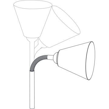 Paulmann 95427 - 1xE14/20W Flexible Wandleuchte JUNUS für Steckdose 230V