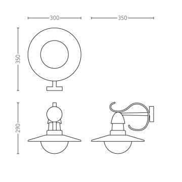 Philips 01816/30/PN - Außenleuchte MYGARDEN TOPIARY 1xE27/60W/230V