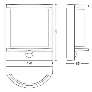 Philips - LED Auβenwandleuchte LED/12W