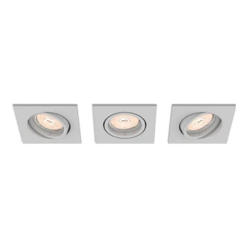 Philips 50193/87/PN - SET 3x Einbauleuchte ENNEPER 1xGU10/5,5W/230V