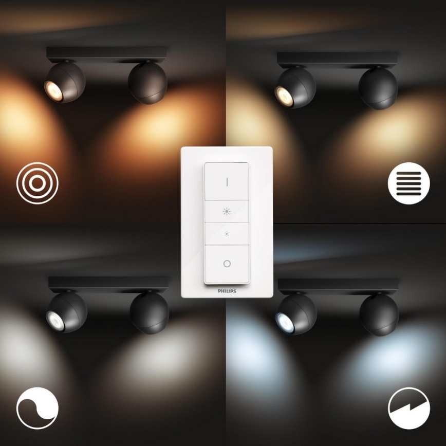 Philips - LED dimmbare Spot Hue BUCKRAM 2xGU10/5W/230V