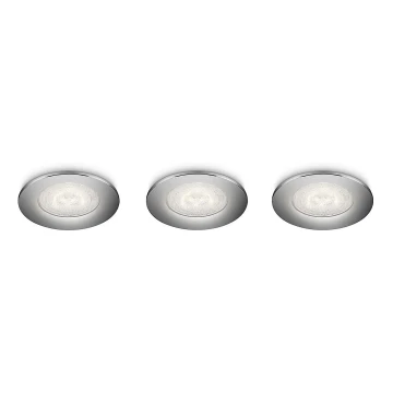 Philips 59100/11/16 - set 3x LED Einbauleuchte SCEPTRUM LED/3W/230V