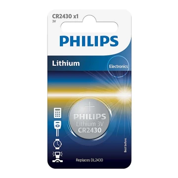 Philips CR2430/00B - Lithium Knopfzelle CR2430 MINICELLS 3V 300mAh