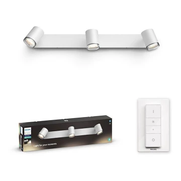 Philips - dimmbare LED Badezimmerleuchte Hue ADORE 3xGU10/5W/230V IP44