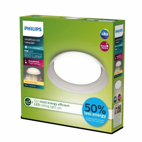 Philips - Dimmbare LED-Deckenleuchte FLETA LED/10W/230V 2700K klar