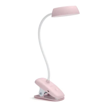 Philips - Dimmbare LED-Lampe mit einem Clip DONUTCLIP LED/3W/5V CRI 90 rosa