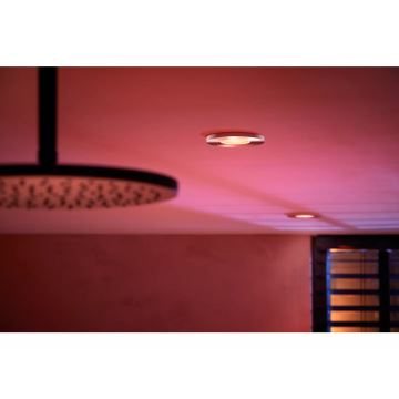 Philips - Dimmbare LED-RGBW-Einbauleuchte für Badezimmer Hue XAMENTO 1xGU10/4,2W/230V 2000-6500K IP44