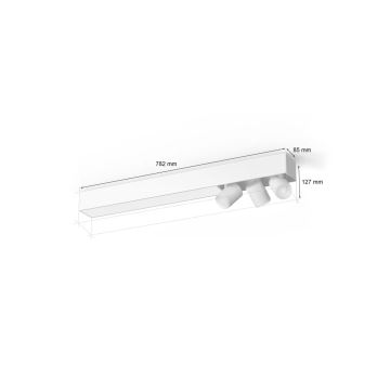 Philips - Dimmbarer LED-RGBW-Strahler Hue CENTRIS 3xGU10/4,2W/230V + LED/11W 2000-6500K