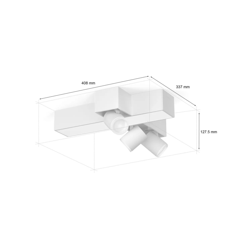 Philips - Dimmbarer LED-RGBW-Strahler Hue CENTRIS 3xGU10/4,2W/230V + LED/11W 2000-6500K