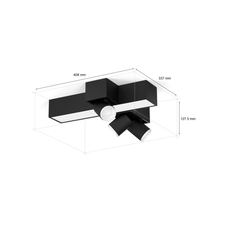 Philips - Dimmbarer LED-RGBW-Strahler Hue CENTRIS 3xGU10/4,2W/230V + LED/11W 2000-6500K