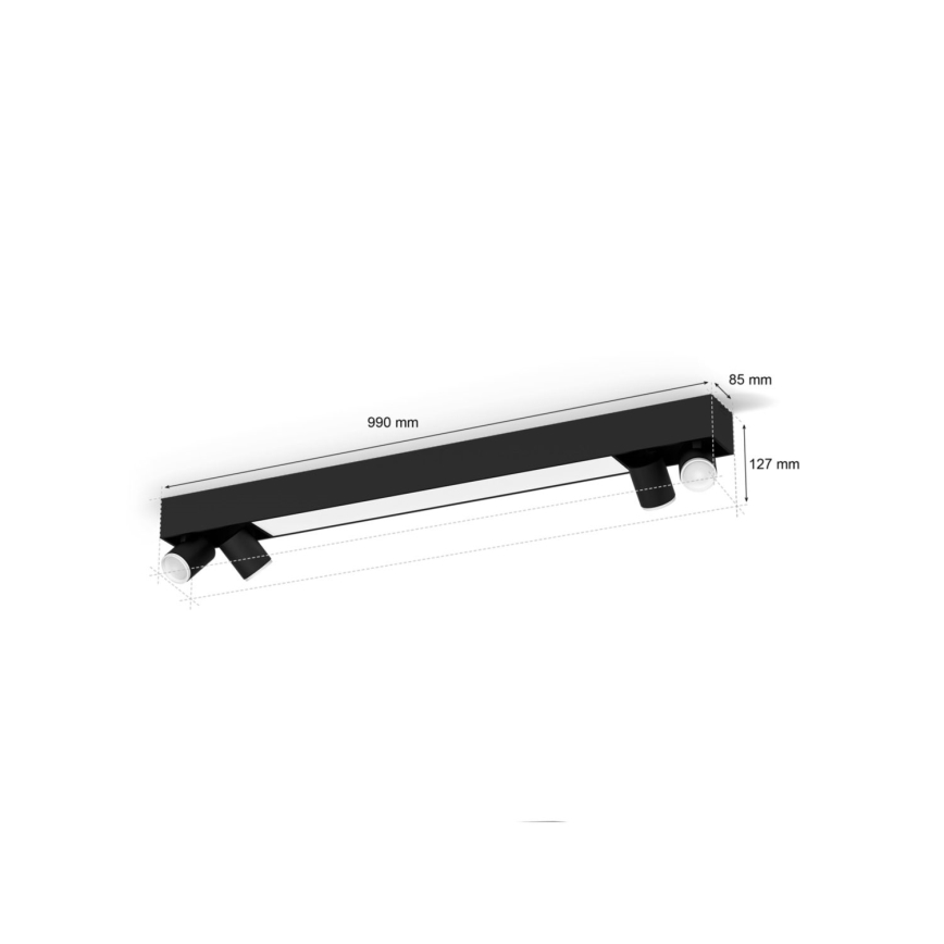 Philips - Dimmbarer LED-RGBW-Strahler Hue CENTRIS 4xGU10/4,2W/230V + LED/11W 2000-6500K