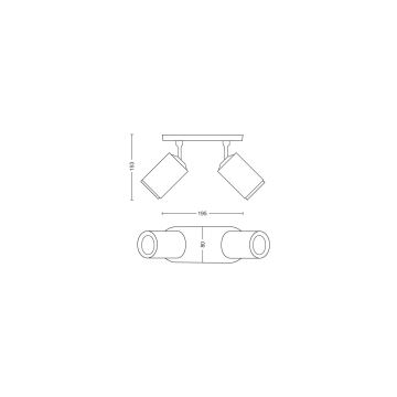 Philips - Dimmbarer LED-RGBW-Strahler Hue FUGATO 2xGU10/4,2W/230V 2000-6500K weiß