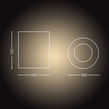 Philips - Dimmbarer LED-Strahler Hue PILLAR 1xGU10/4,2W/230V 2200-6500K + Fernbedienung weiß