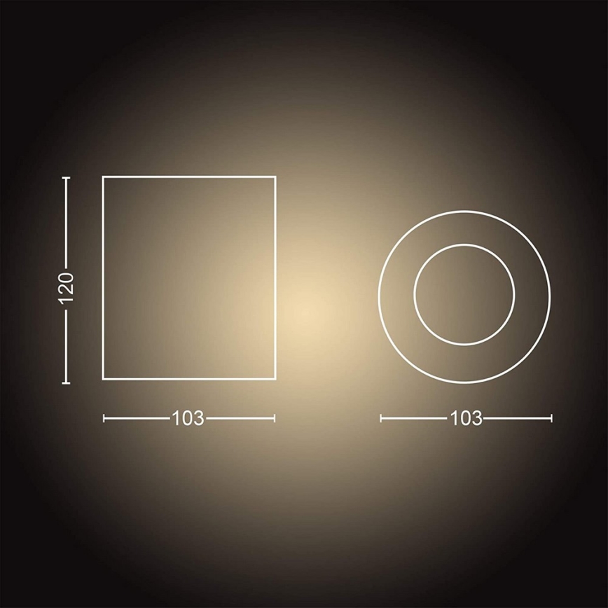 Philips - Dimmbarer LED-Strahler Hue PILLAR 1xGU10/4,2W/230V 2200-6500K weiß