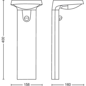 Philips – LED-Außenleuchte mit Sensor LED/9W/230V 2700K IP44