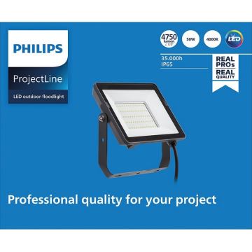 Philips – LED-Außenstrahler PROJECTLINE LED/50W/230V IP65 4000K