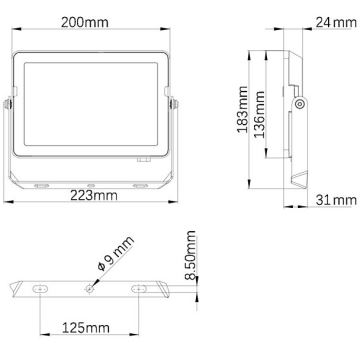 Philips – LED-Außenstrahler PROJECTLINE LED/50W/230V IP65 4000K