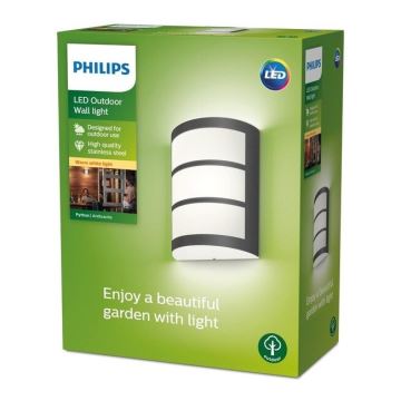 Philips - LED-Außenwandleuchte LED/6W/230V 2700K IP44