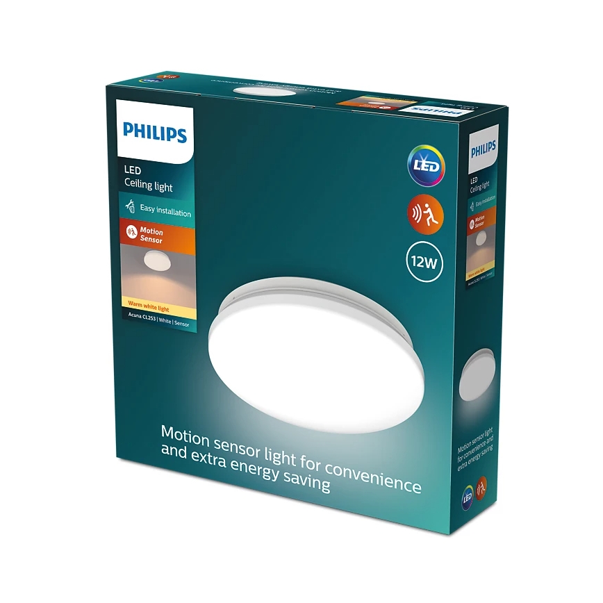 Philips - LED-Deckenleuchte mit Sensor ACUNA LED/12W/230V 2700K