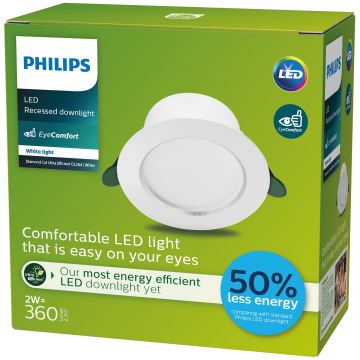 Philips - LED-Einbauleuchte LED/2W/230V 4000K