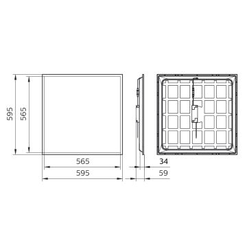 Philips - LED-Einbaupanel LED/34W/230V 4000K UGR&lt;22 IP40