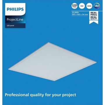Philips - LED-Einbaupanel PROJECTLINE LED/36W/230V 59,5x59,5 cm