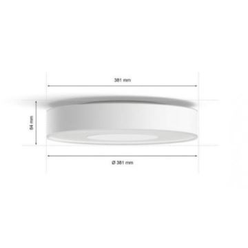 Philips - LED RGB dimmbare Badezimmerleuchte Hue XAMENTO LED/33,5W/230V IP44 d. 381 mm 2000-6500K